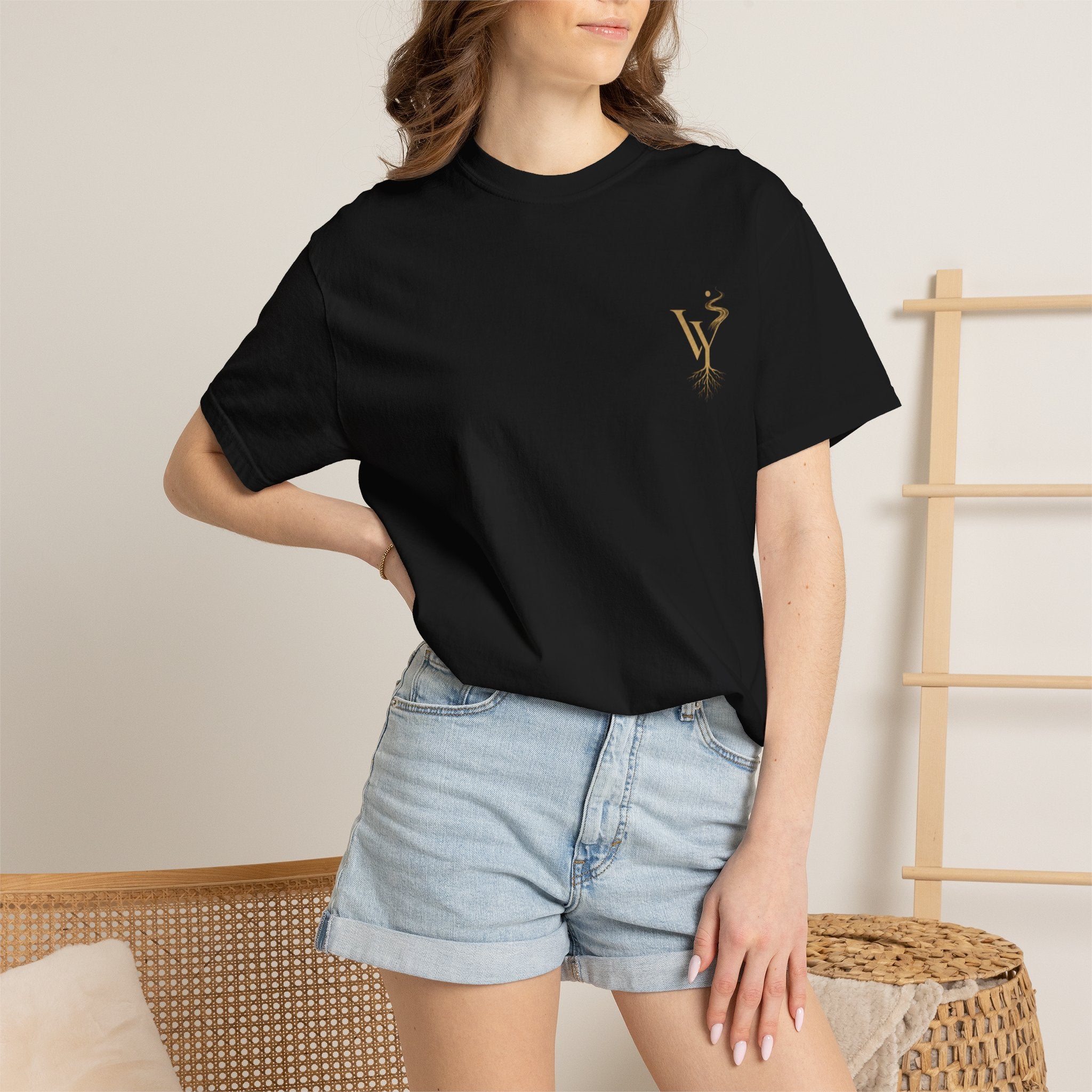 T-Shirt — Golden Sun & Roots Graphic Tee