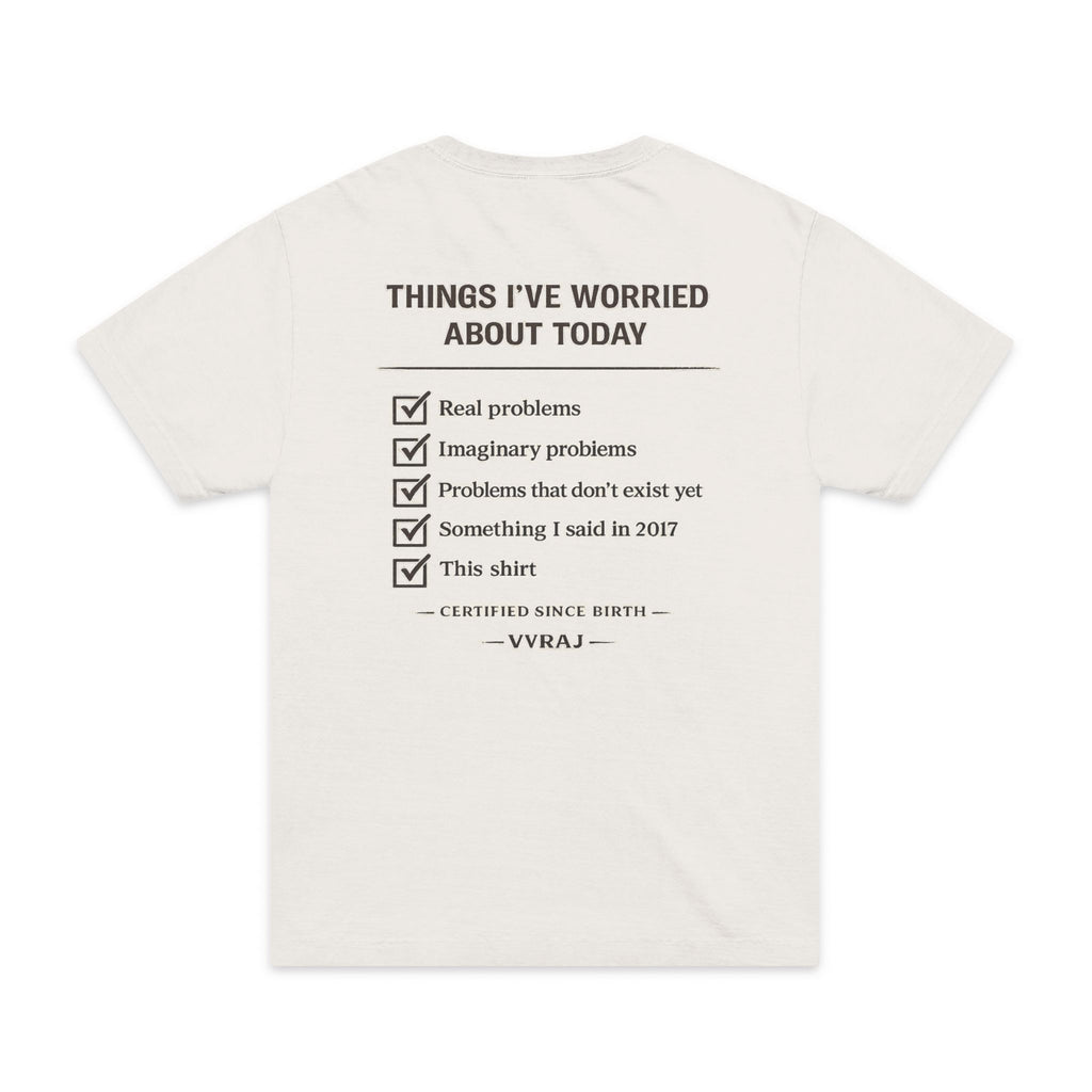 Professional Overthinker - Vintage Oversized Graphic Tee