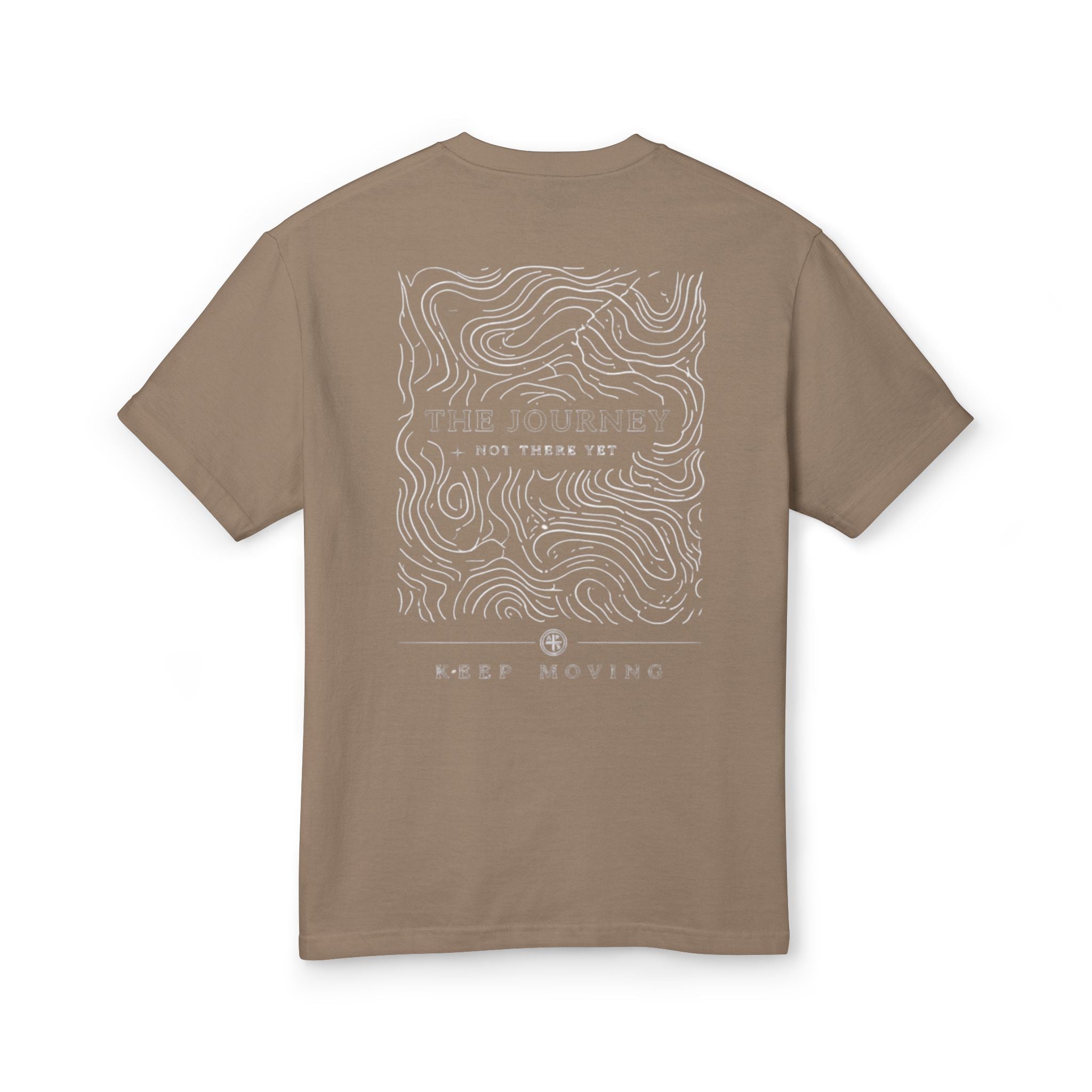 The Journey – Keep Moving Minimal Topographic Tee