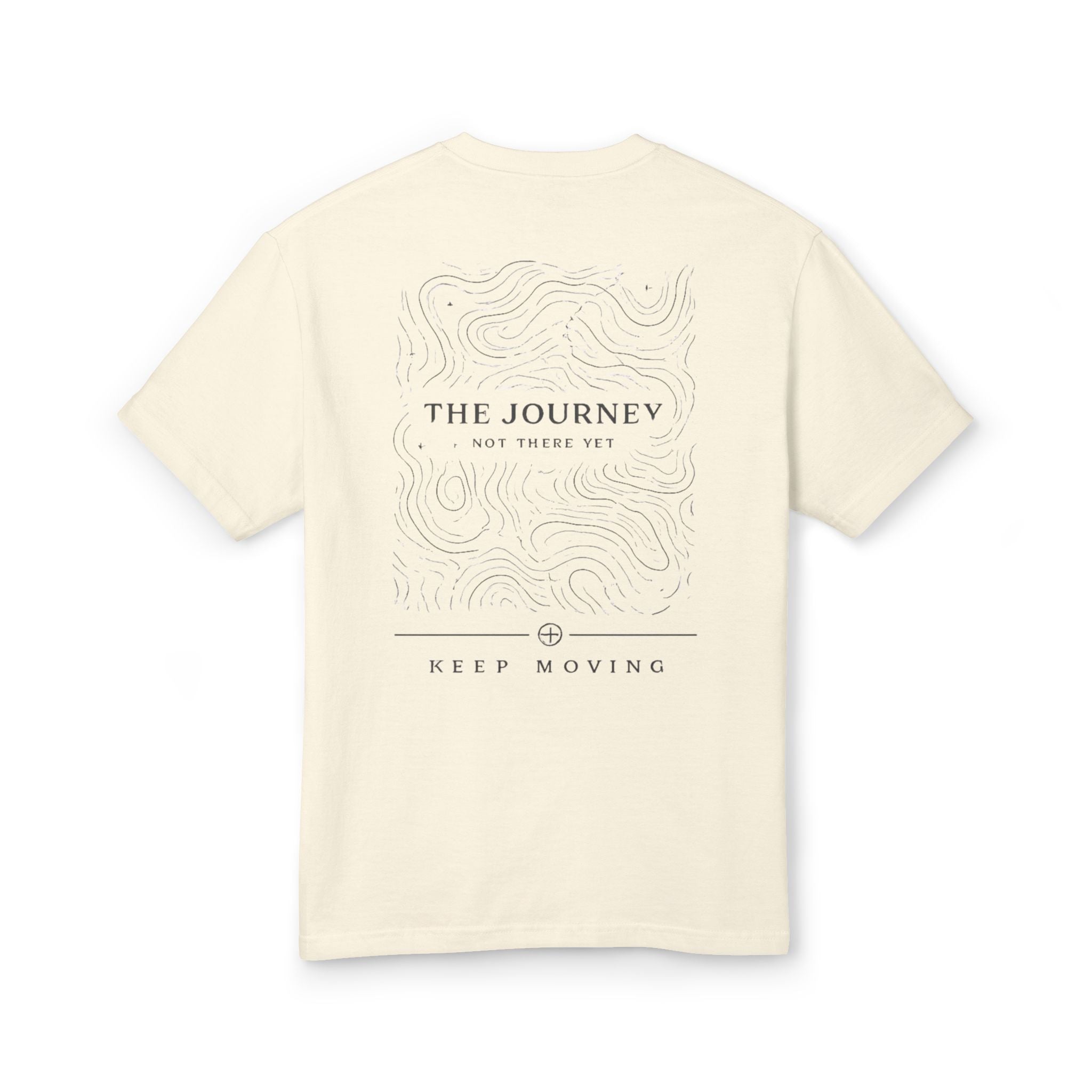 The Journey – Keep Moving Minimal Topographic Tee