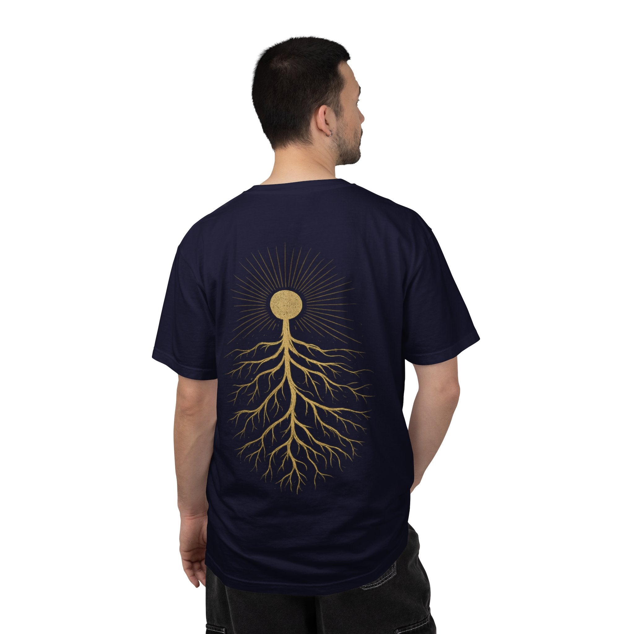 T-Shirt — Golden Sun & Roots Graphic Tee