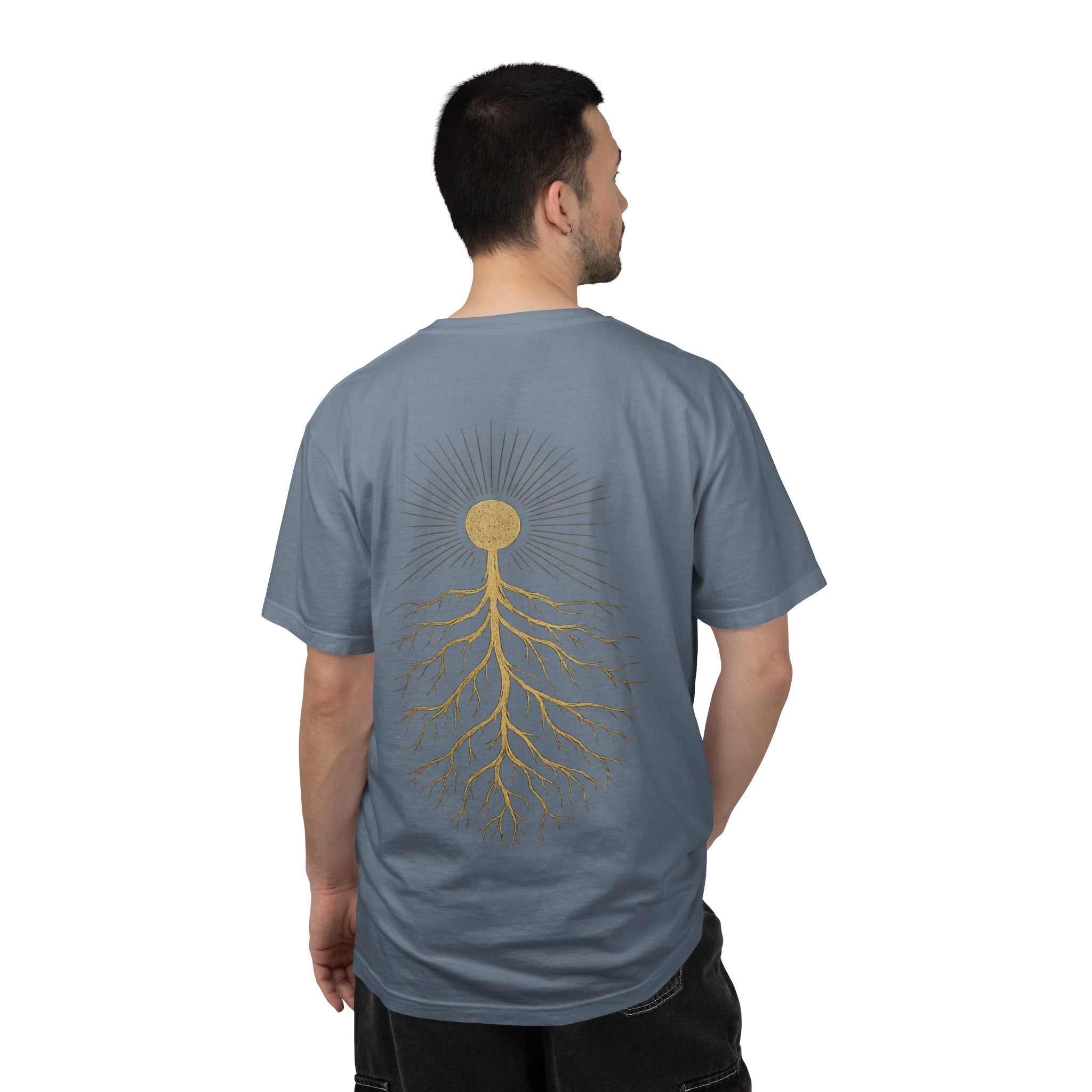 T-Shirt — Golden Sun & Roots Graphic Tee
