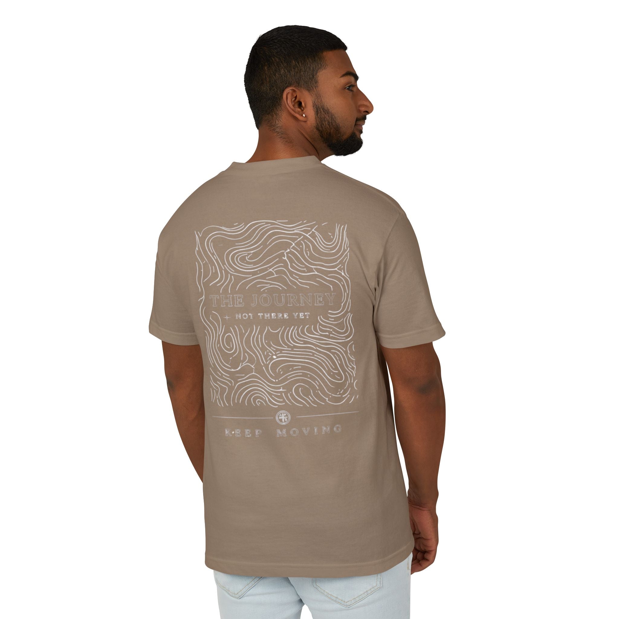 The Journey – Keep Moving Minimal Topographic Tee