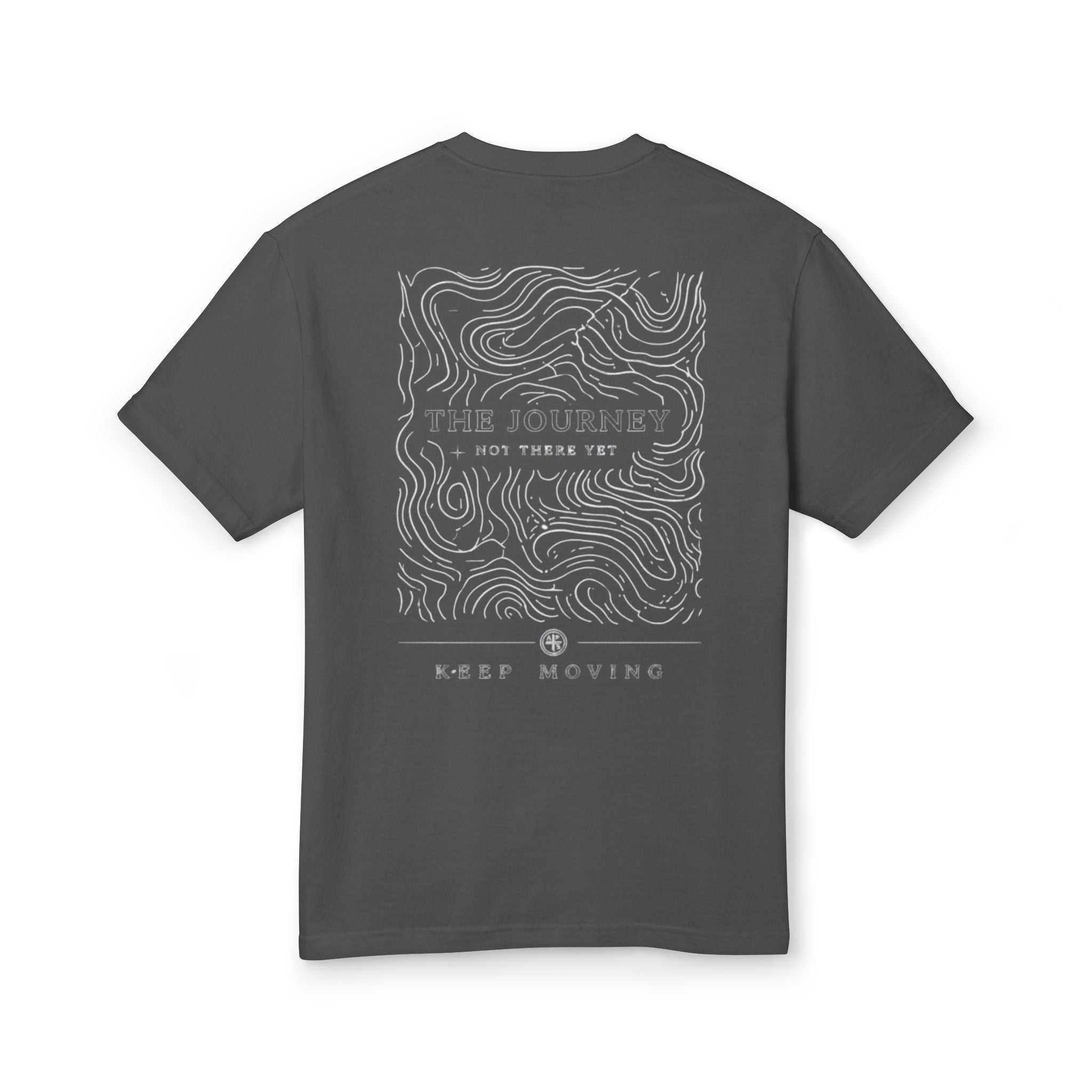 The Journey – Keep Moving Minimal Topographic Tee
