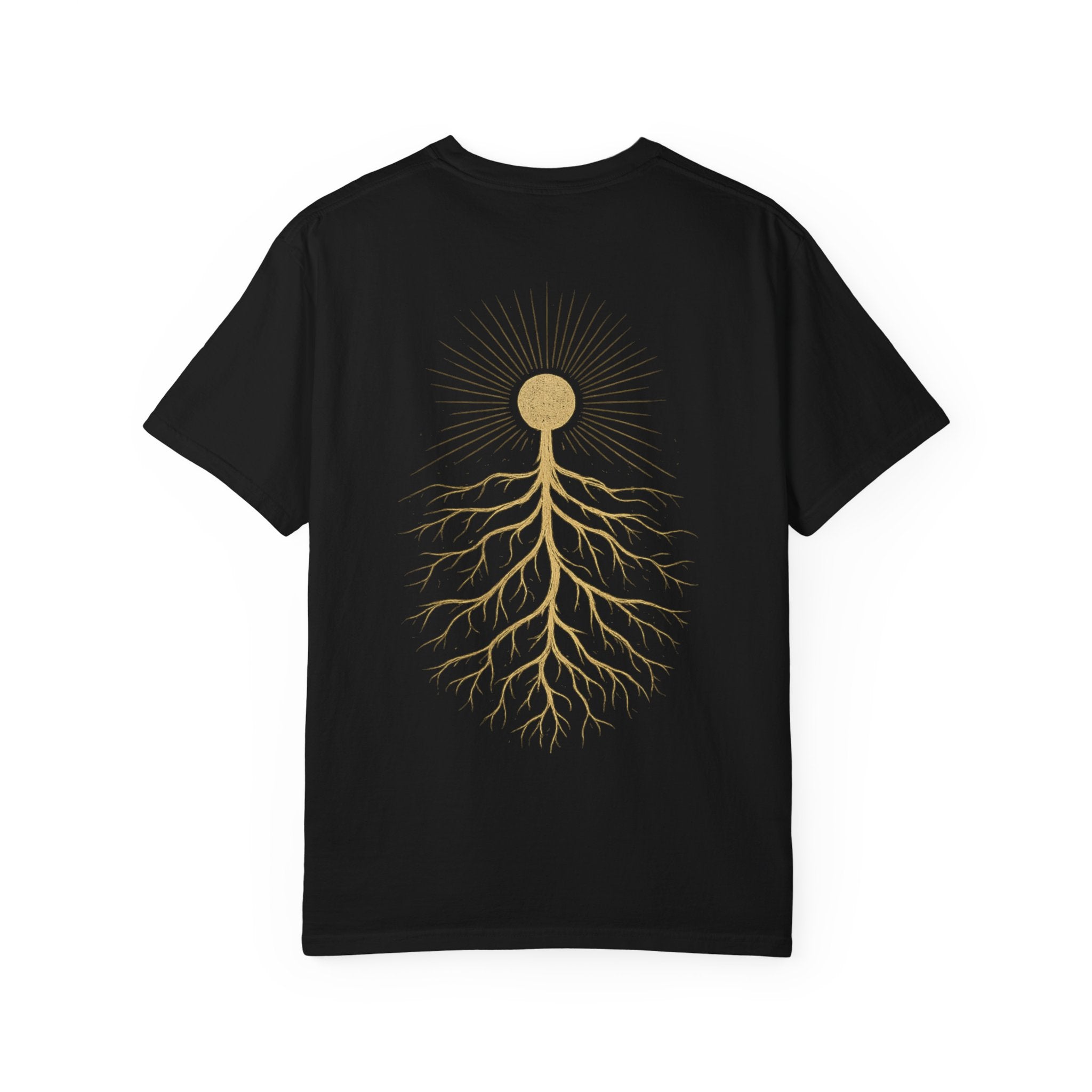 T-Shirt — Golden Sun & Roots Graphic Tee
