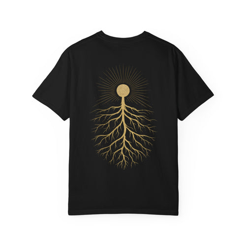 T-Shirt — Golden Sun & Roots Graphic Tee