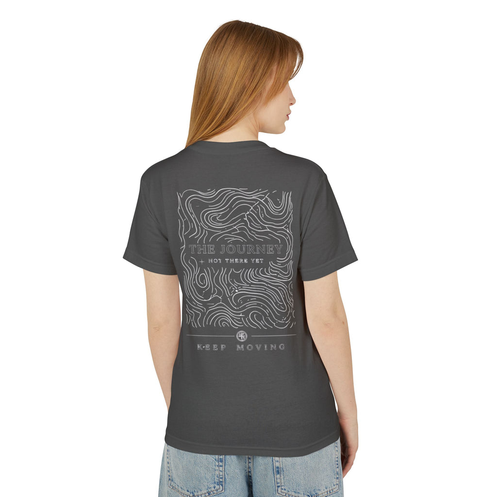 The Journey – Keep Moving Minimal Topographic Tee