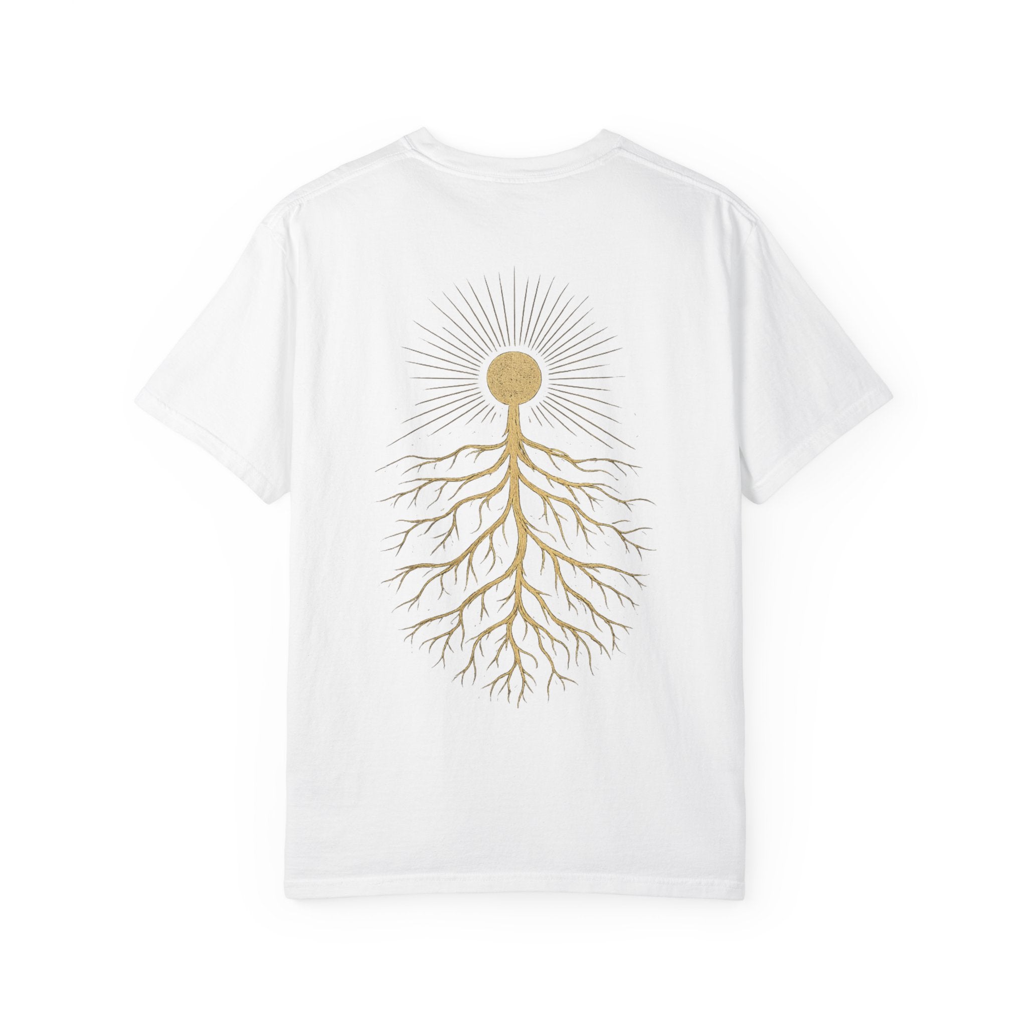 T-Shirt — Golden Sun & Roots Graphic Tee